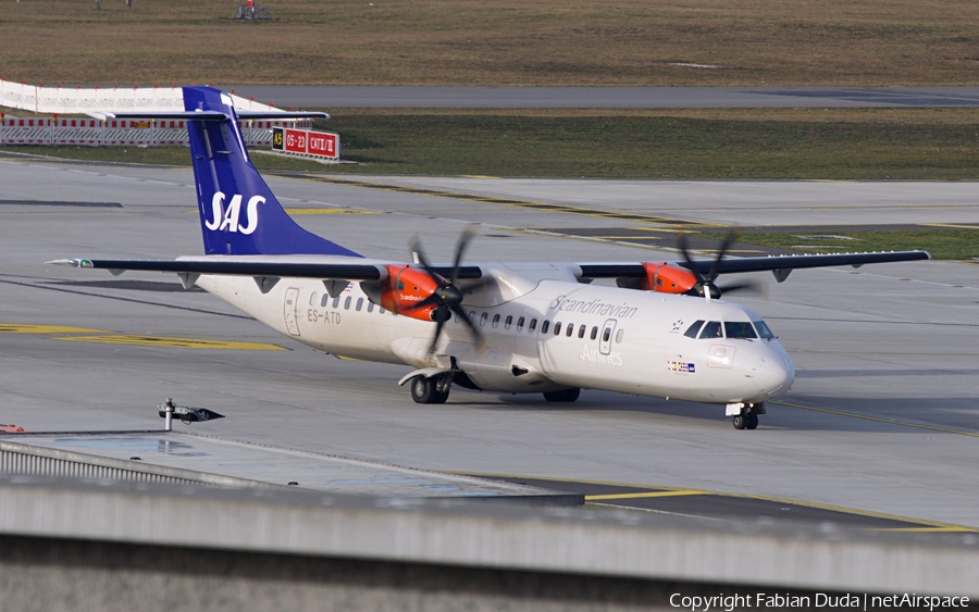 SAS - Scandinavian Airlines (Nordica) ATR 72-600 (ES-ATD) | Photo 296284