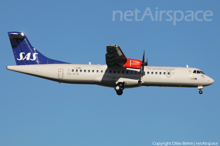 SAS - Scandinavian Airlines (Nordica) ATR 72-600 (ES-ATD) | Photo 191506