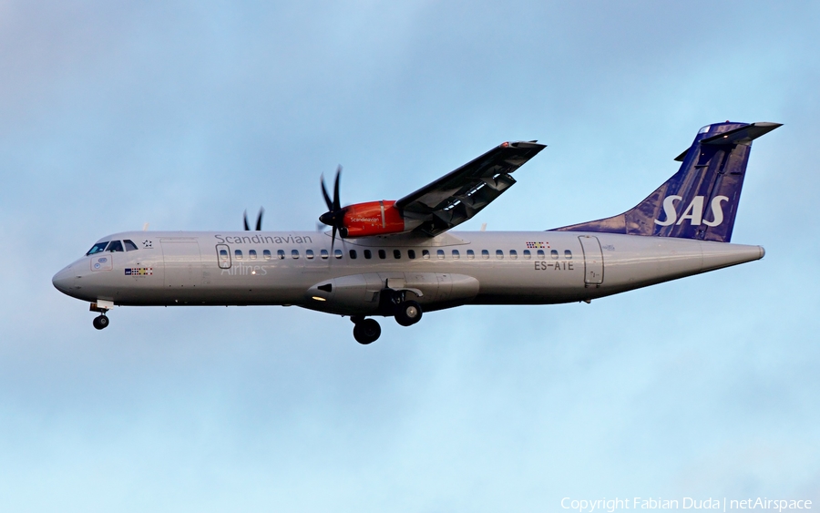 SAS - Scandinavian Airlines (Nordica) ATR 72-600 (ES-ATE) | Photo 273477