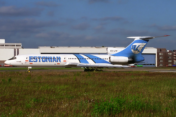 ELK Estonian Airways Tupolev Tu-154M (ES-LTP) at  Hamburg - Fuhlsbuettel (Helmut Schmidt), Germany