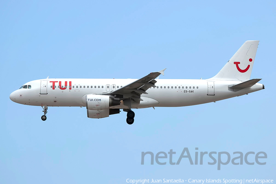 TUI Airlines Belgium (SmartLynx Airlines Estonia) Airbus A320-214 (ES-SAK) | Photo 245975