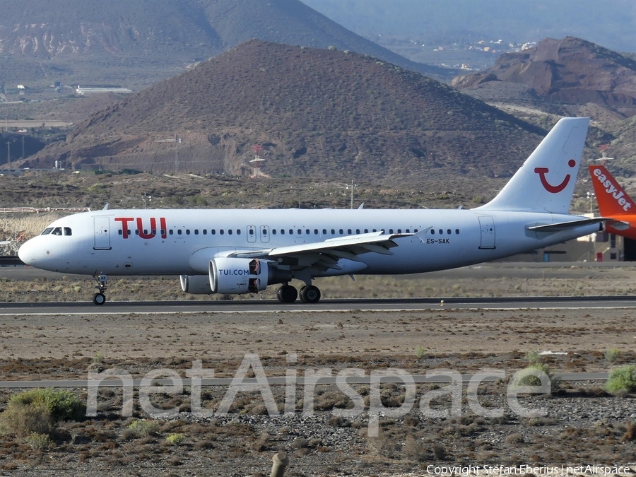 TUI Airlines Belgium (SmartLynx Airlines Estonia) Airbus A320-214 (ES-SAK) | Photo 269250