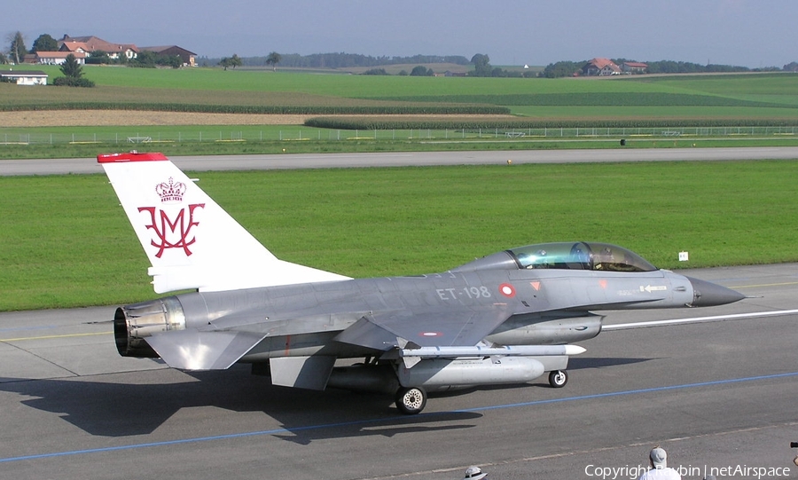 Royal Danish Air Force (Flyvevåbnet) General Dynamics F-16AM Fighting Falcon (ET-198) | Photo 546602