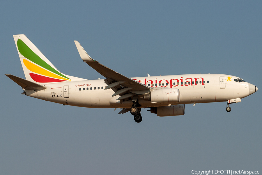 Ethiopian Airlines Boeing 737-760 (ET-ALK) | Photo 205702