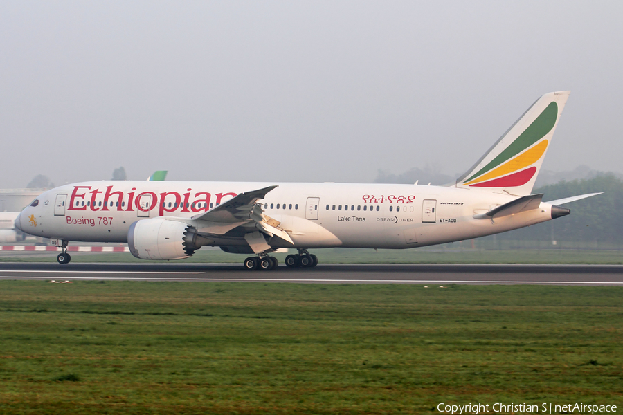 Ethiopian Airlines Boeing 787-8 Dreamliner (ET-AOO) | Photo 240113