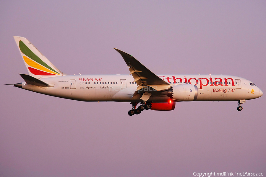 Ethiopian Airlines Boeing 787-8 Dreamliner (ET-AOO) | Photo 352324