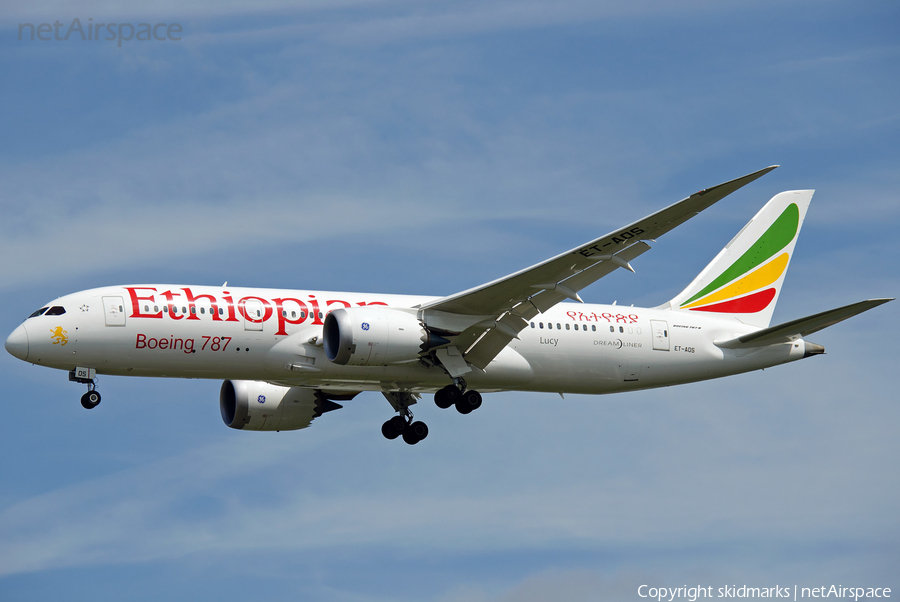 Ethiopian Airlines Boeing 787-8 Dreamliner (ET-AOS) | Photo 29450
