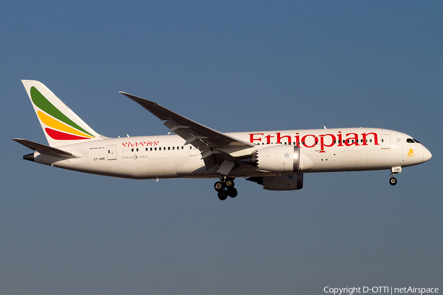 Ethiopian Airlines Boeing 787-8 Dreamliner (ET-ARE) | Photo 453662