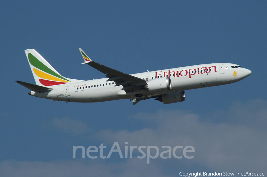 Ethiopian Airlines Boeing 737-8 MAX (ET-AVK) | Photo 295225