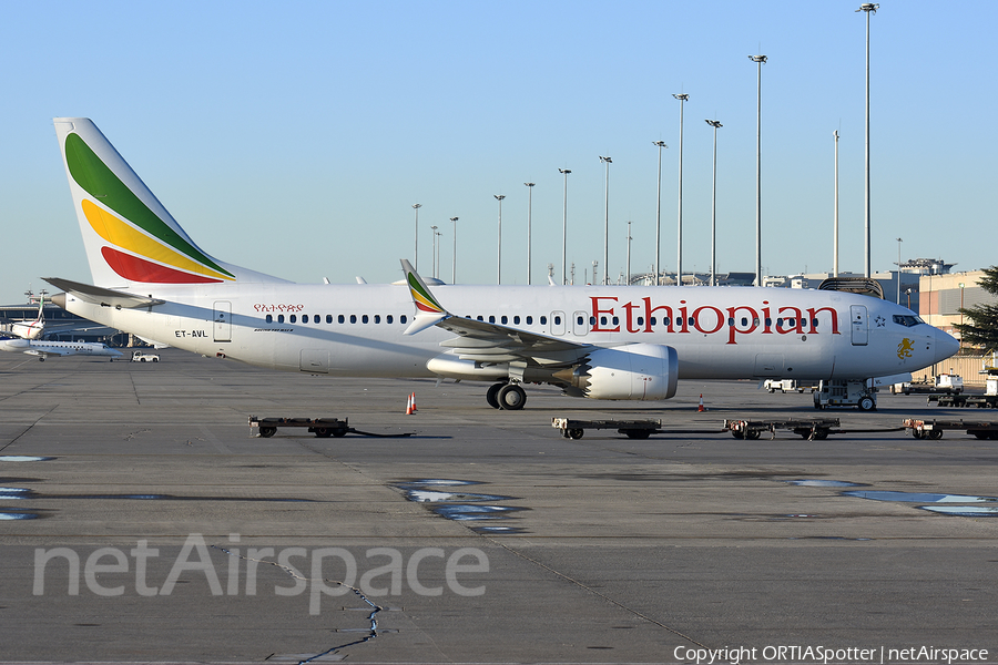 Ethiopian Airlines Boeing 737-8 MAX (ET-AVL) | Photo 309271