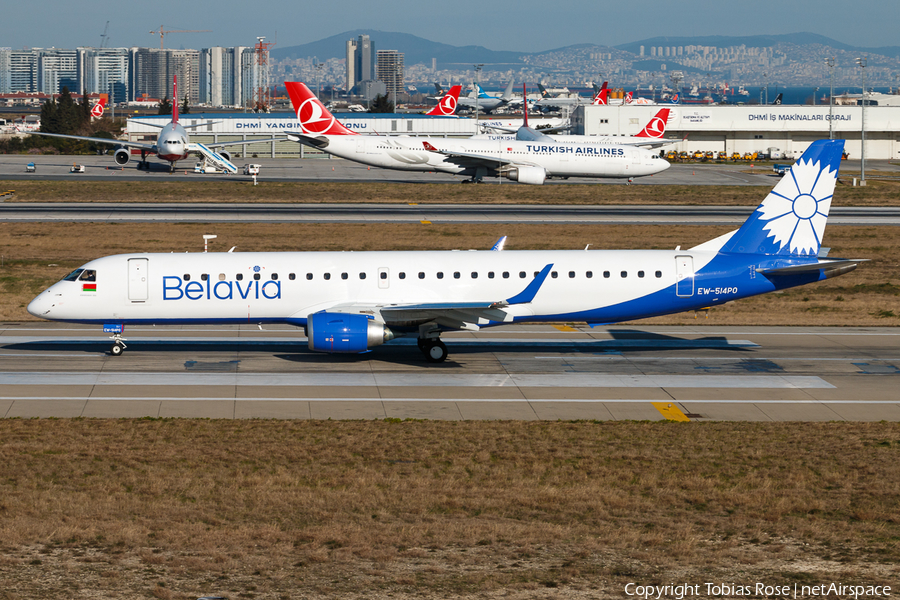Belavia Belarus Airlines Embraer ERJ-195LR (ERJ-190-200LR) (EW-514PO) | Photo 307951