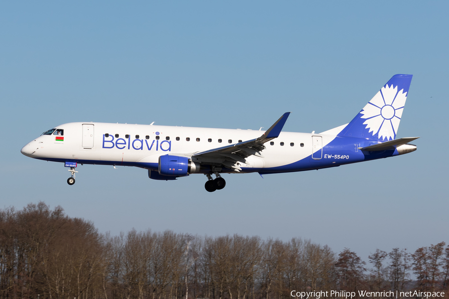 Belavia Belarus Airlines Embraer ERJ-175LR (ERJ-170-200LR) (EW-554PO) | Photo 431889