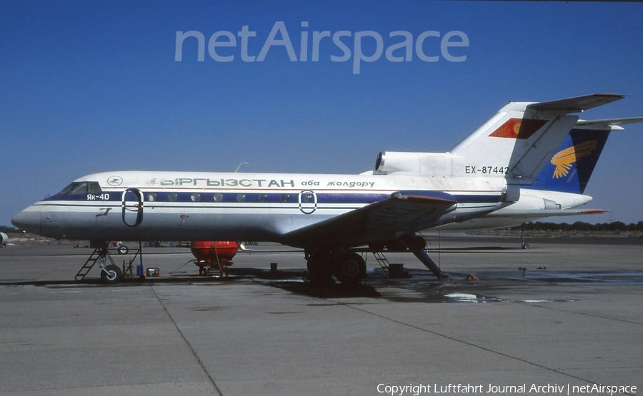 Kyrgyzstan Airlines Yakovlev Yak-40 (EX-87442) | Photo 410629