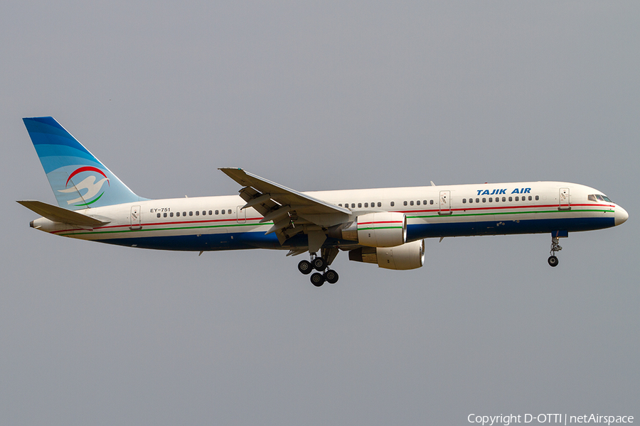 Tajik Air Boeing 757-2Q8 (EY-751) | Photo 308618