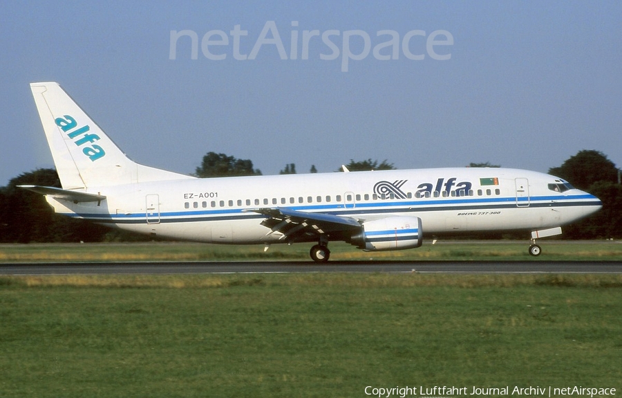 Air Alfa Boeing 737-341 (EZ-A001) | Photo 410081