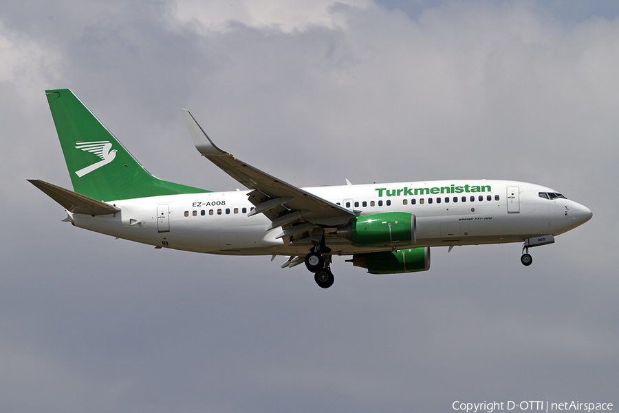 Turkmenistan Airlines Boeing 737-72K (EZ-A008) | Photo 290427