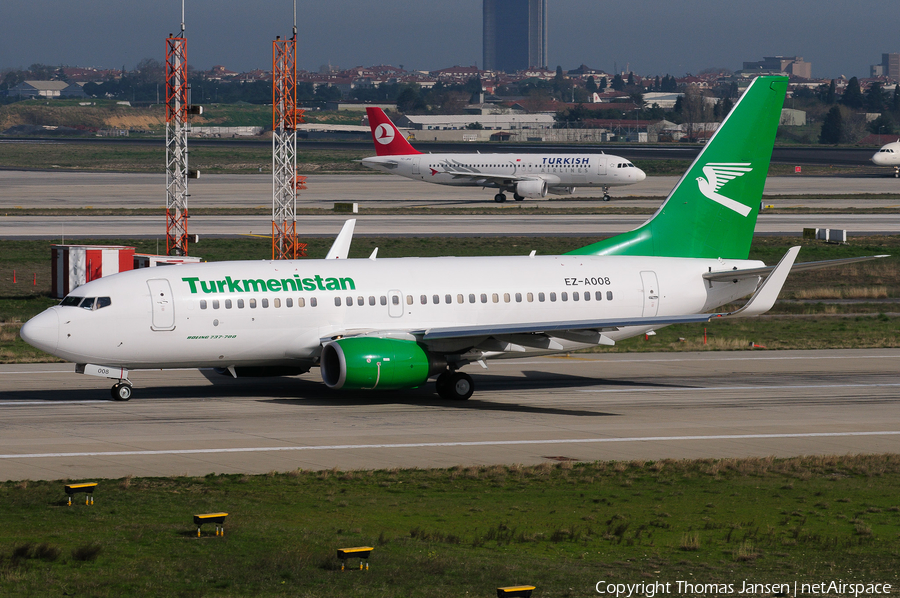 Turkmenistan Airlines Boeing 737-72K (EZ-A008) | Photo 27521