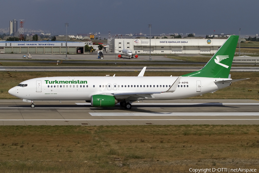 Turkmenistan Airlines Boeing 737-82K (EZ-A016) | Photo 409575