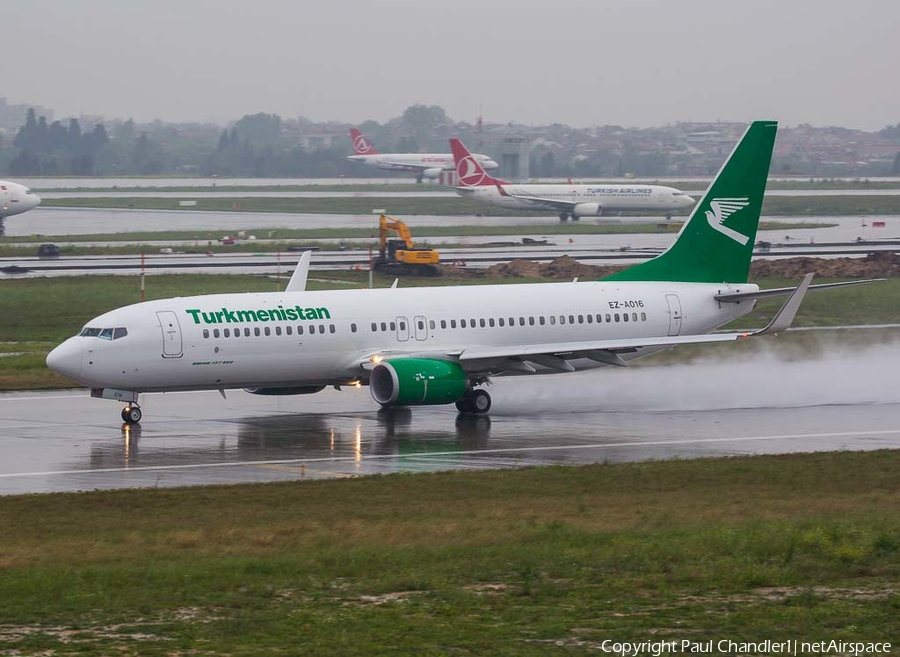 Turkmenistan Airlines Boeing 737-82K (EZ-A016) | Photo 75906