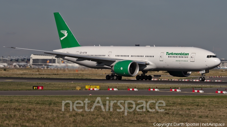 Turkmenistan Airlines Boeing 777-22K(LR) (EZ-A778) | Photo 231519