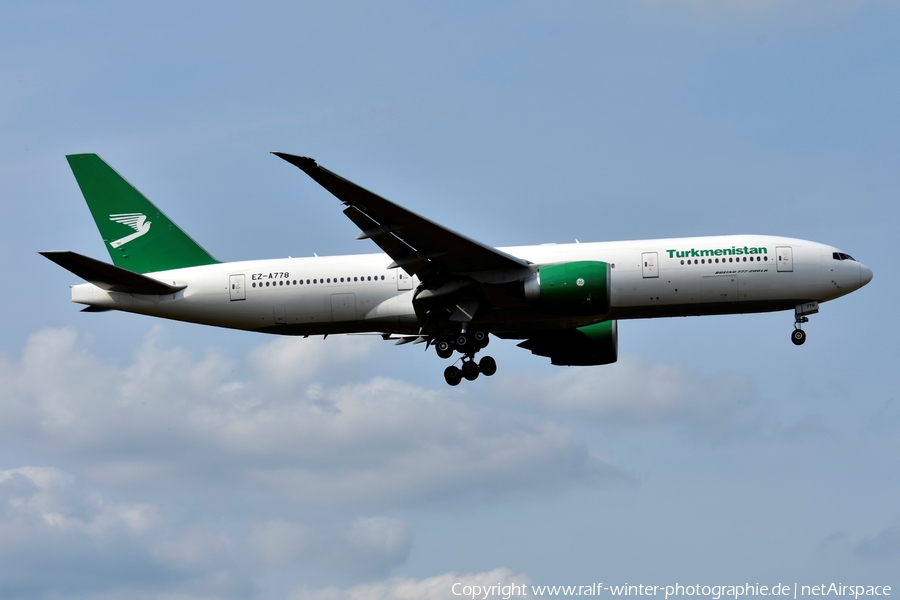 Turkmenistan Airlines Boeing 777-22K(LR) (EZ-A778) | Photo 538384