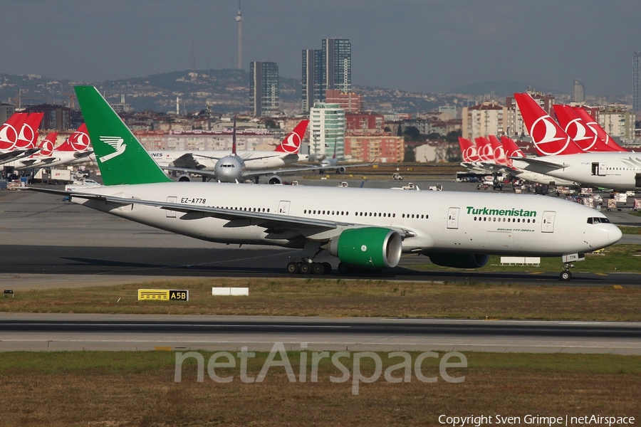 Turkmenistan Airlines Boeing 777-22K(LR) (EZ-A778) | Photo 289054
