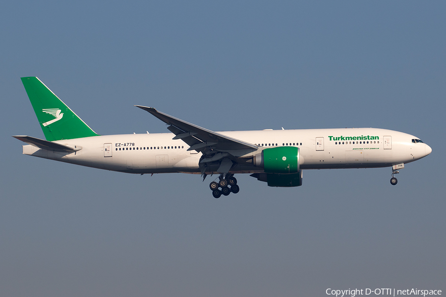 Turkmenistan Airlines Boeing 777-22K(LR) (EZ-A778) | Photo 310226