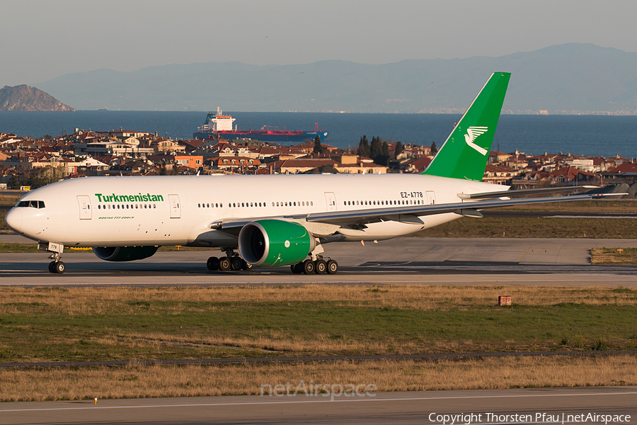 Turkmenistan Airlines Boeing 777-22K(LR) (EZ-A778) | Photo 73224