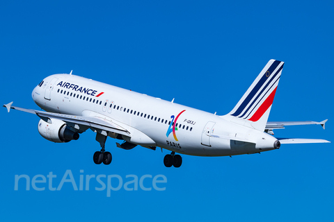 Air France Airbus A320-214 (F-GKXJ) at  Manchester - International (Ringway), United Kingdom