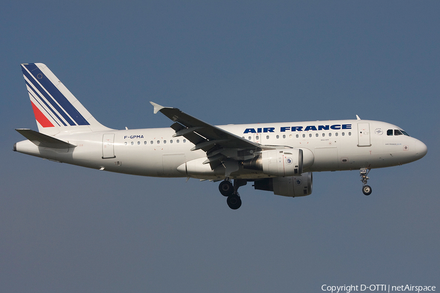 Air France Airbus A319-113 (F-GPMA) | Photo 270727
