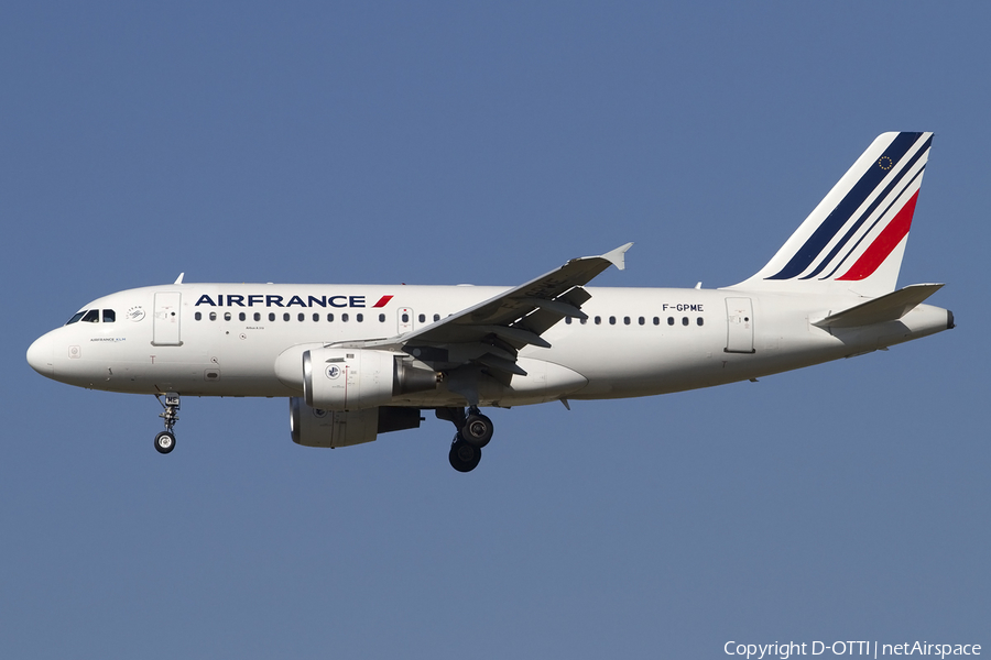 Air France Airbus A319-113 (F-GPME) | Photo 434130
