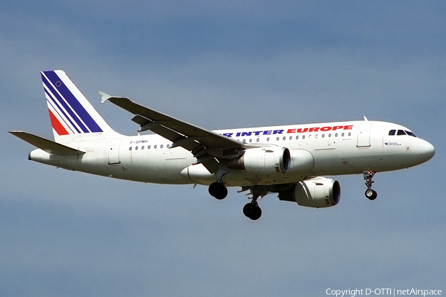 Air Inter Europe (Air France) Airbus A319-113 (F-GPMH) | Photo 269045