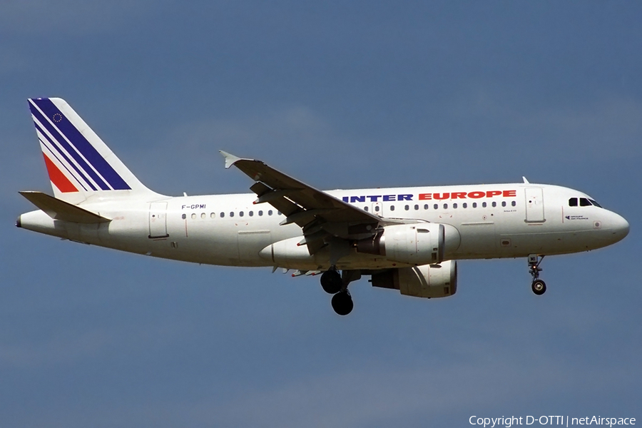 Air Inter Europe (Air France) Airbus A319-113 (F-GPMI) | Photo 269052