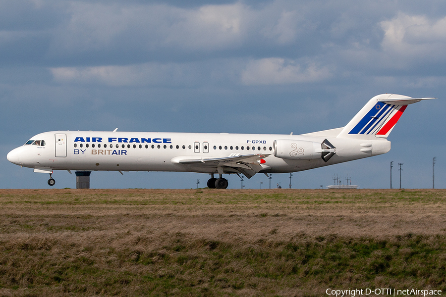 Air France (Brit Air) Fokker 100 (F-GPXB) | Photo 249180
