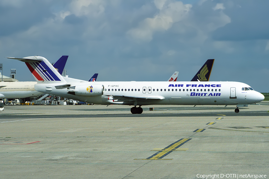 Air France (Brit Air) Fokker 100 (F-GPXC) | Photo 401558