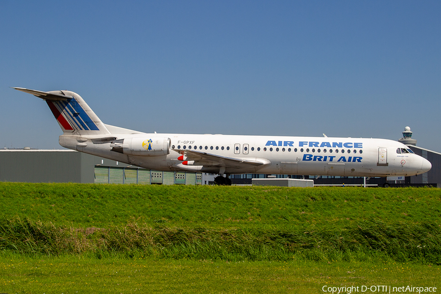 Air France (Brit Air) Fokker 100 (F-GPXF) | Photo 304595