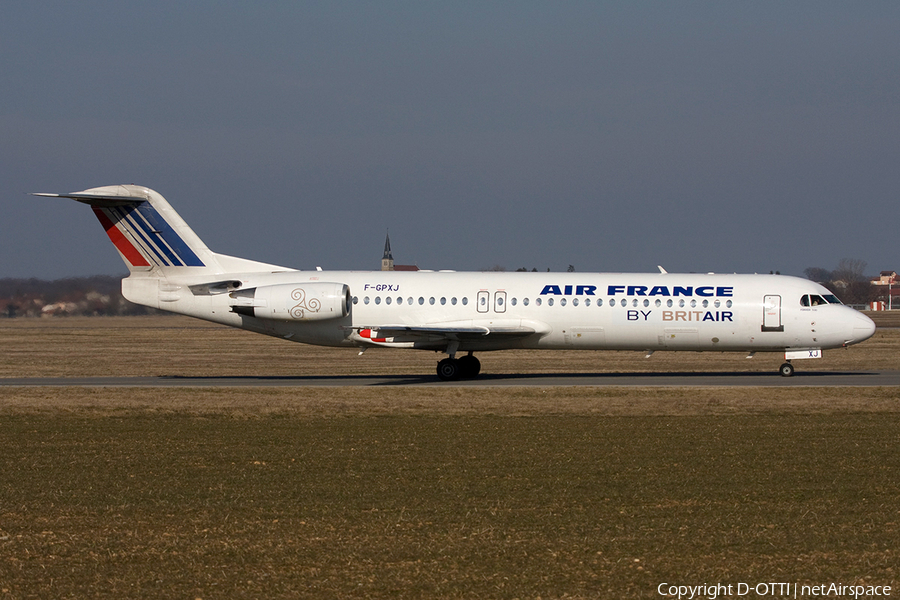 Air France (Brit Air) Fokker 100 (F-GPXJ) | Photo 272038