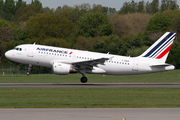 Air France Airbus A319-111 (F-GRHF) at  Hamburg - Fuhlsbuettel (Helmut Schmidt), Germany