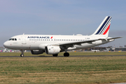 Air France Airbus A319-111 (F-GRHF) at  Warsaw - Frederic Chopin International, Poland