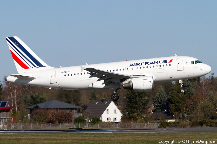 Air France Airbus A319-111 (F-GRHY) | Photo 486436