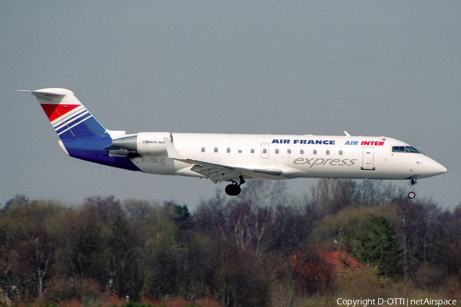 Air France / Air Inter Express (Brit Air) Bombardier CRJ-100ER (F-GRJD) | Photo 146192