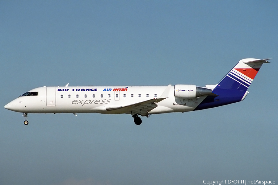 Air France / Air Inter Express (Brit Air) Bombardier CRJ-100ER (F-GRJE) | Photo 156806