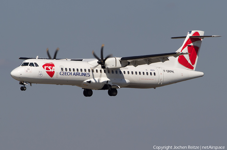 CSA Czech Airlines ATR 72-500 (F-GRPK) | Photo 26049