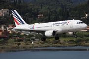 Air France Airbus A319-112 (F-GRXL) at  Corfu - International, Greece