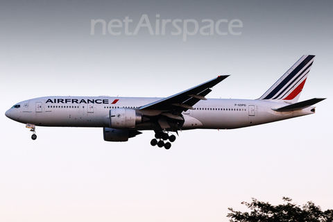 Air France Boeing 777-228(ER) (F-GSPD) at  Sao Paulo - Guarulhos - Andre Franco Montoro (Cumbica), Brazil