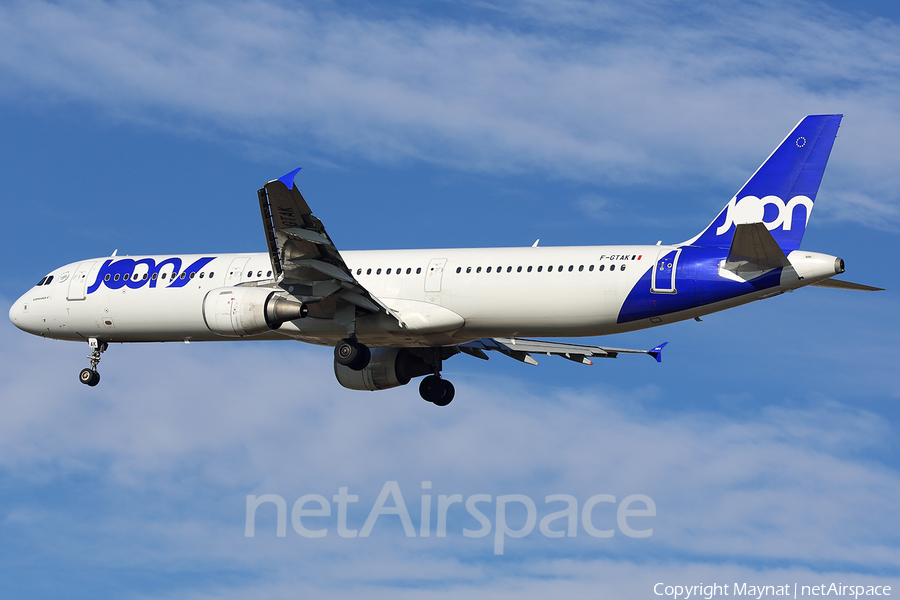 Joon Airbus A321-211 (F-GTAK) | Photo 294136