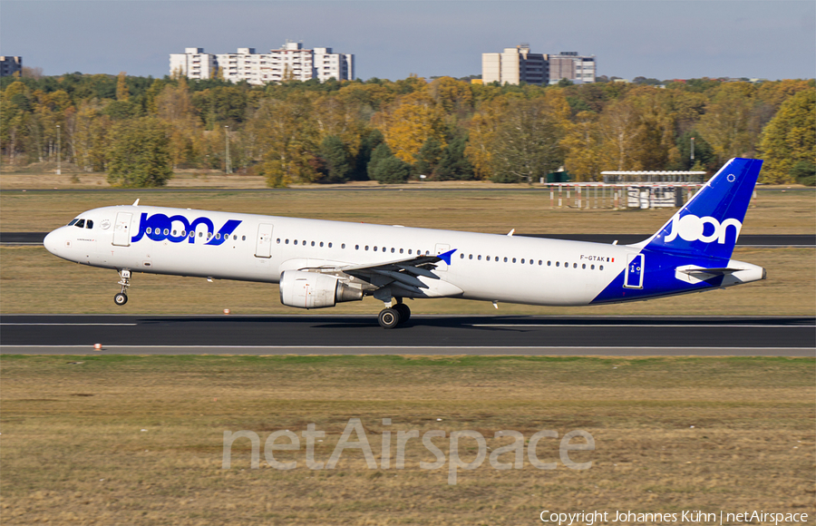 Joon Airbus A321-211 (F-GTAK) | Photo 273714