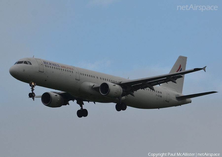 Hermes Airlines Airbus A321-111 (F-GYAN) | Photo 52005