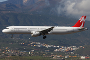 Air Mediterranee Airbus A321-212 (F-GYAQ) at  Tenerife Sur - Reina Sofia, Spain