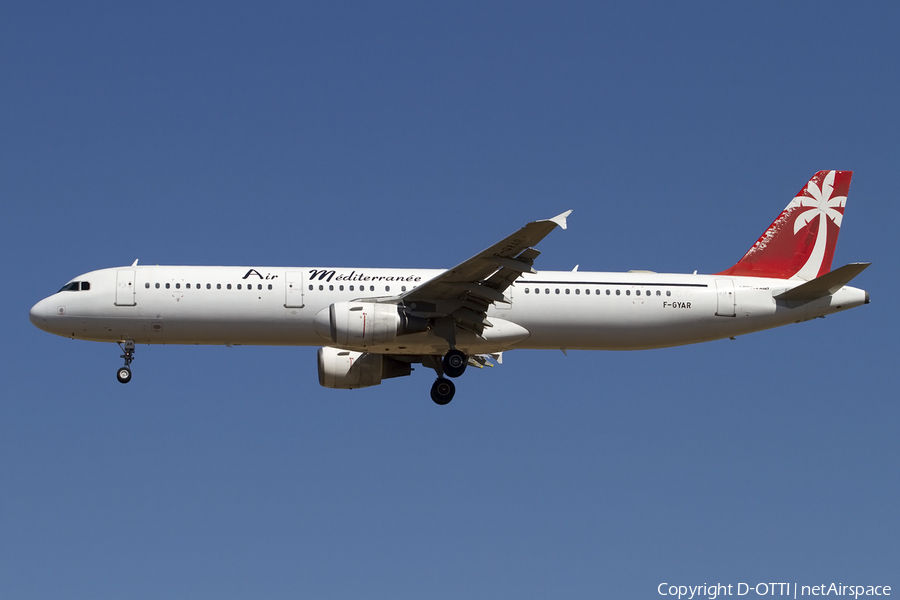 Air Mediterranee Airbus A321-211 (F-GYAR) | Photo 414967